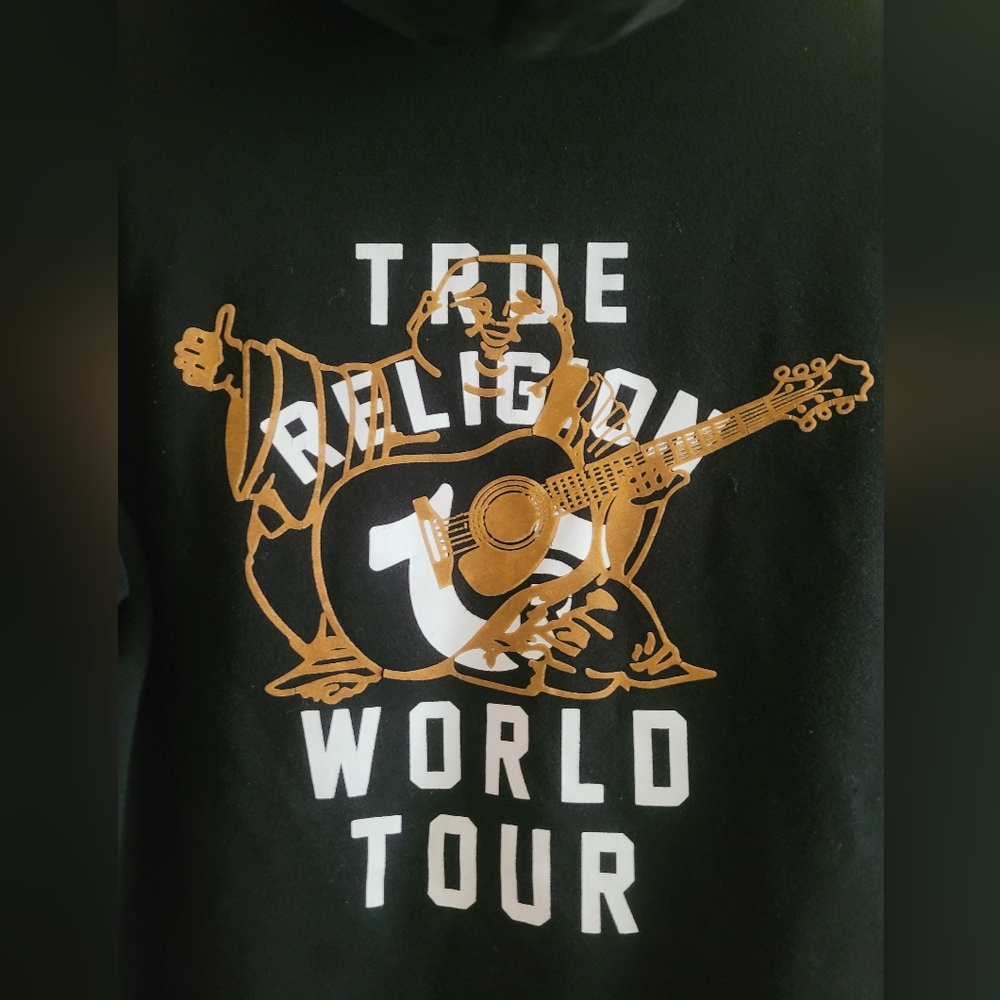 True Religion Sz Small World Tour Black Hoodie